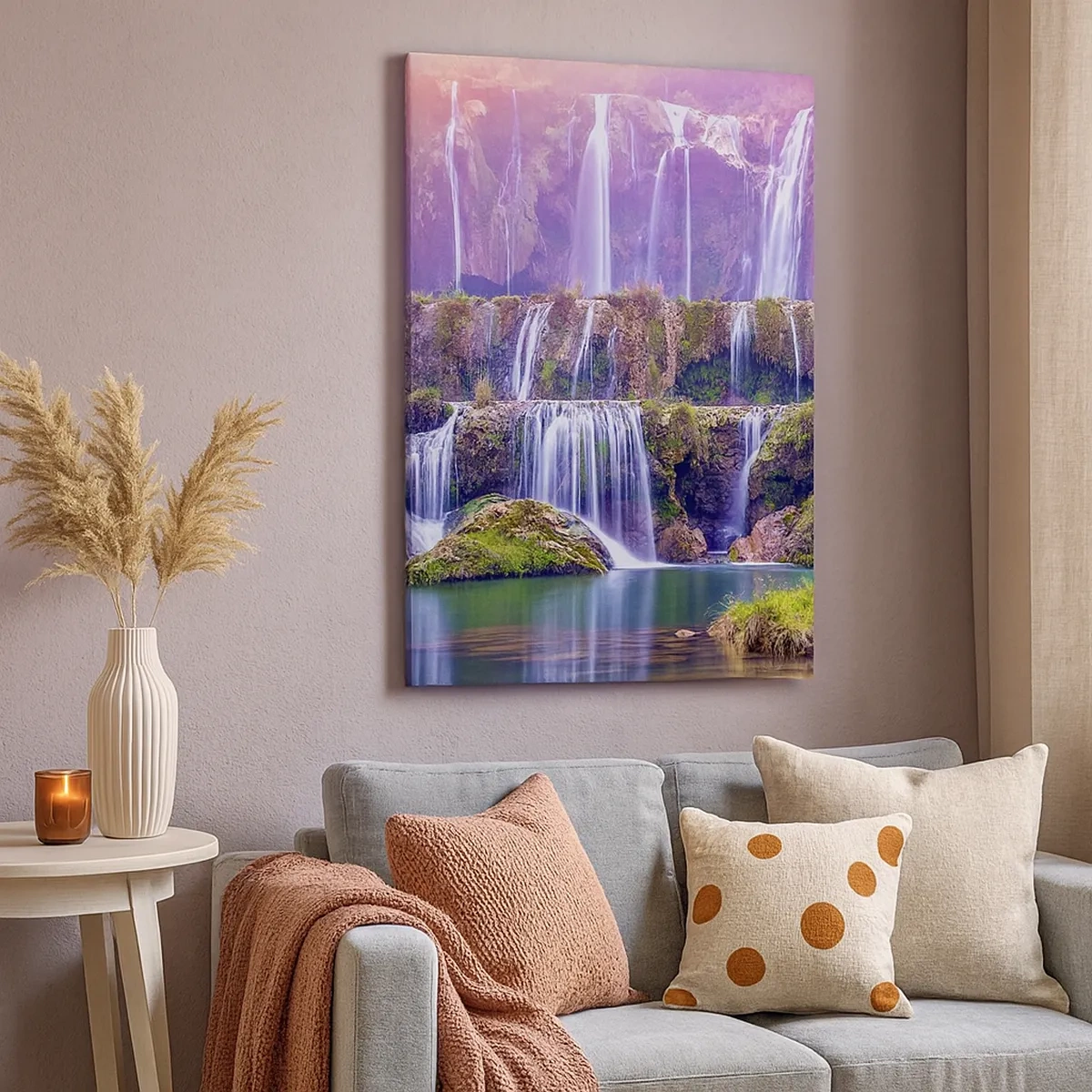 Canvastavla - Bild på duk - Trappan till himlen - 50x70 cm