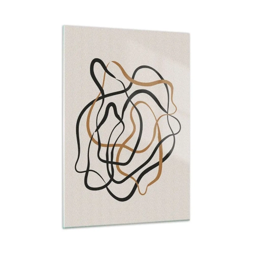 Glastavla - Bild på glas - Allt har gått fel - 50x70 cm