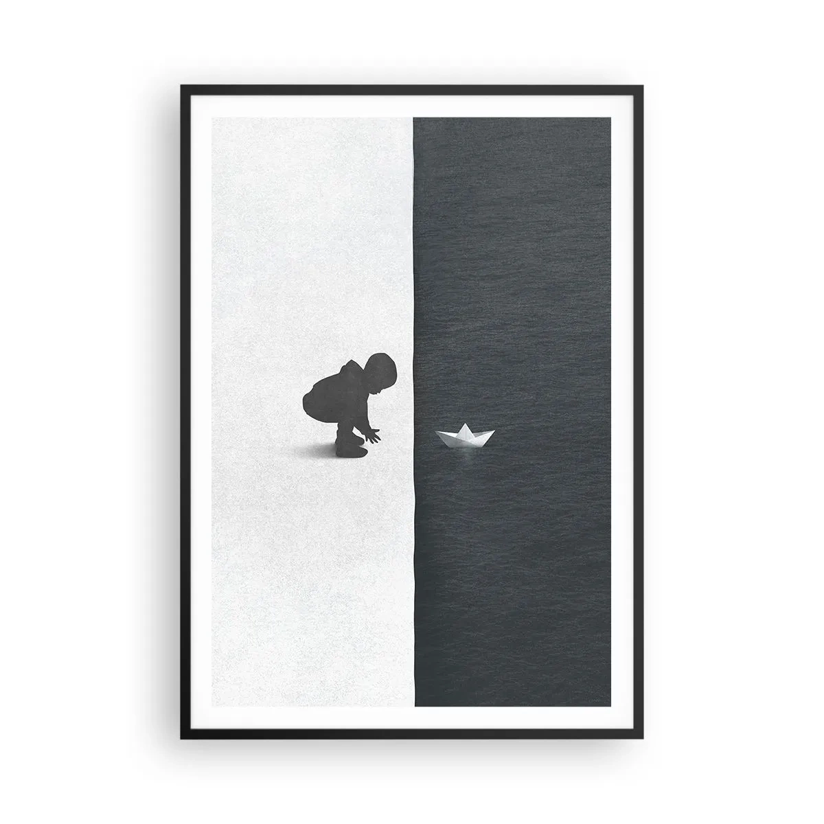 Affisch i svart ram - En stor expedition - 70x100 cm