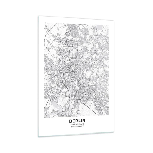 Glastavla - Bild på glas - Berlins blomma - 50x70 cm