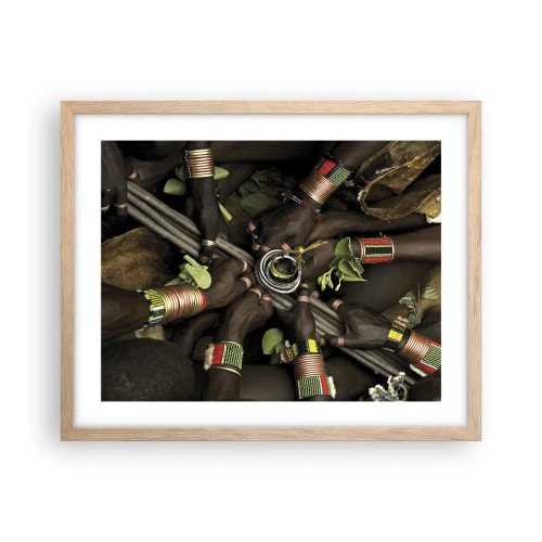 Affisch i ram av ljusek - Vi är tillsammans - 50x40 cm