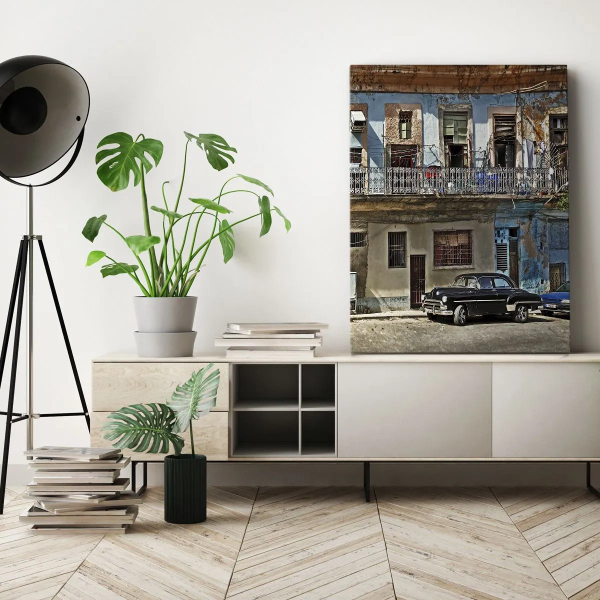 Canvastavla - Bild på duk - Havana stämning - 50x70 cm