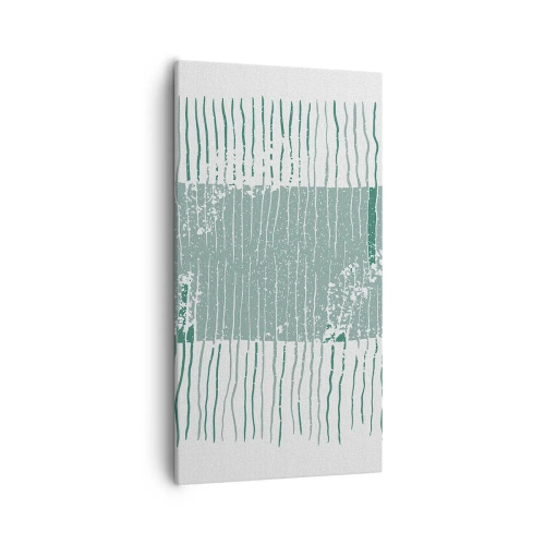 Canvastavla - Bild på duk - Marin abstraktion - 55x100 cm