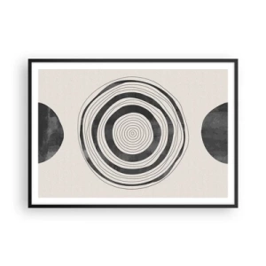 Affisch i svart ram - De viktiga sakerna däremellan - 100x70 cm