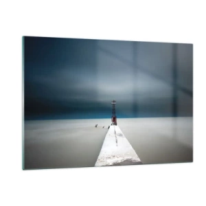 Glastavla - Bild på glas - Möta det oändliga - 120x80 cm