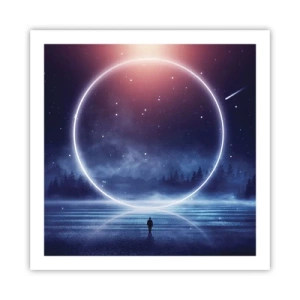 Affisch - De finns redan här... - 60x60 cm