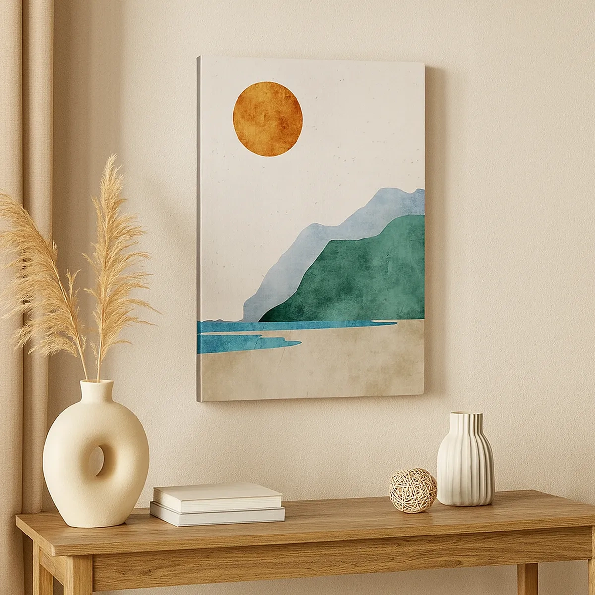 Canvastavla - Bild på duk - Landskap som det borde vara - 50x70 cm