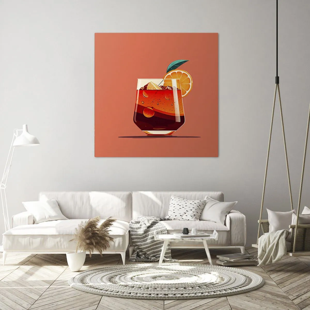 Canvastavla - Bild på duk - Sommarens förfriskning - 60x60 cm