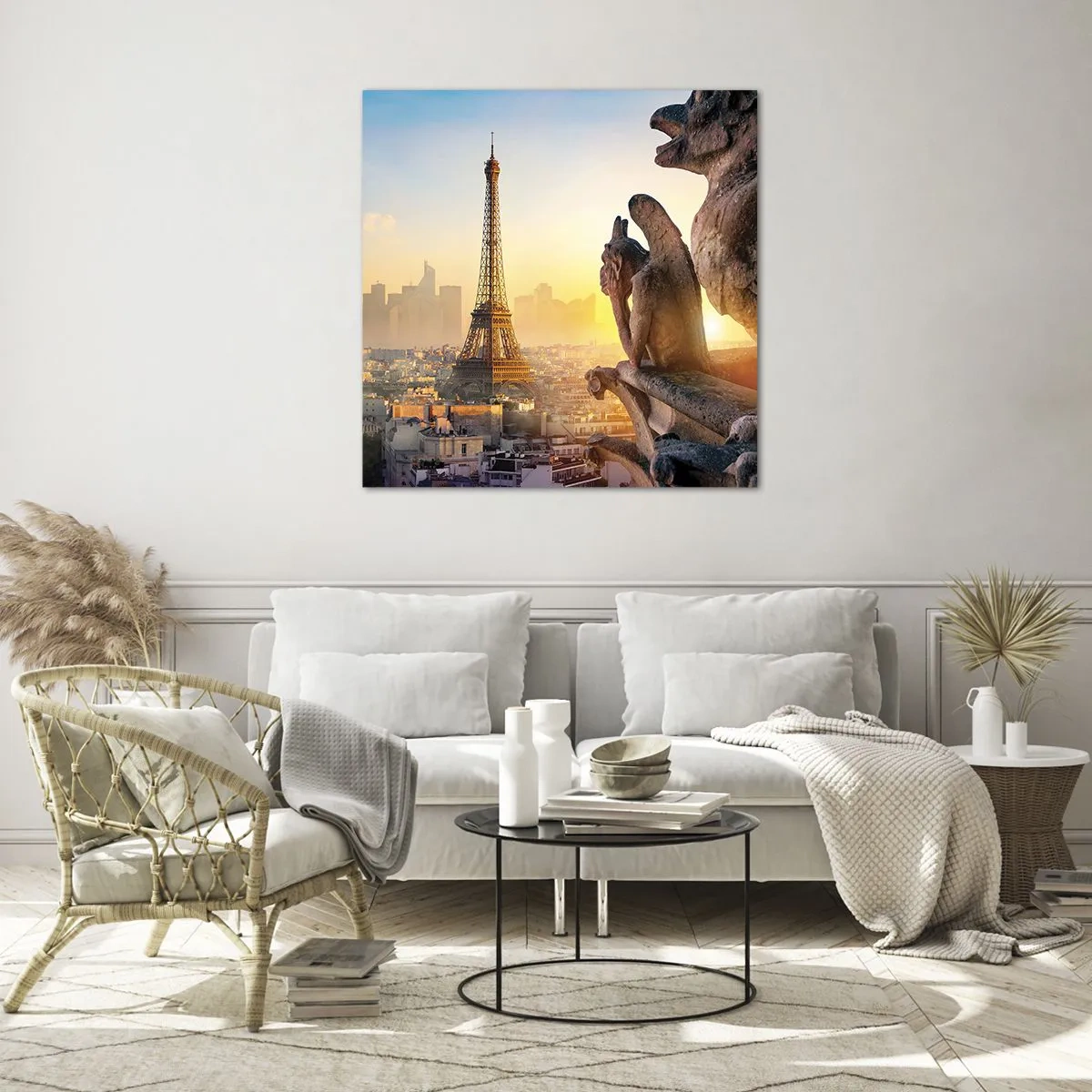 Glastavla - Bild på glas - En hel del har ändrats… - 50x50 cm