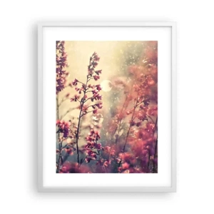 Affisch i vit ram - Hemlighetsfull trädgård - 40x50 cm