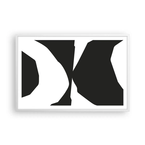 Affisch i vit ram - Positiv-negativ - 91x61 cm