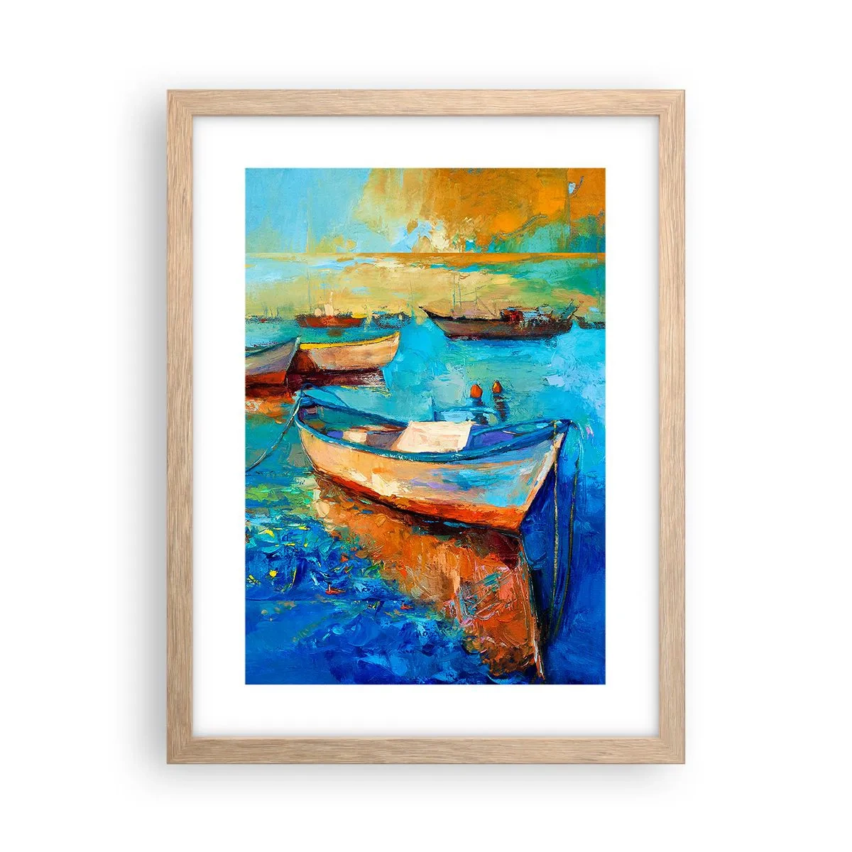 Affisch i ram av ljusek - I en sydlig vik - 30x40 cm