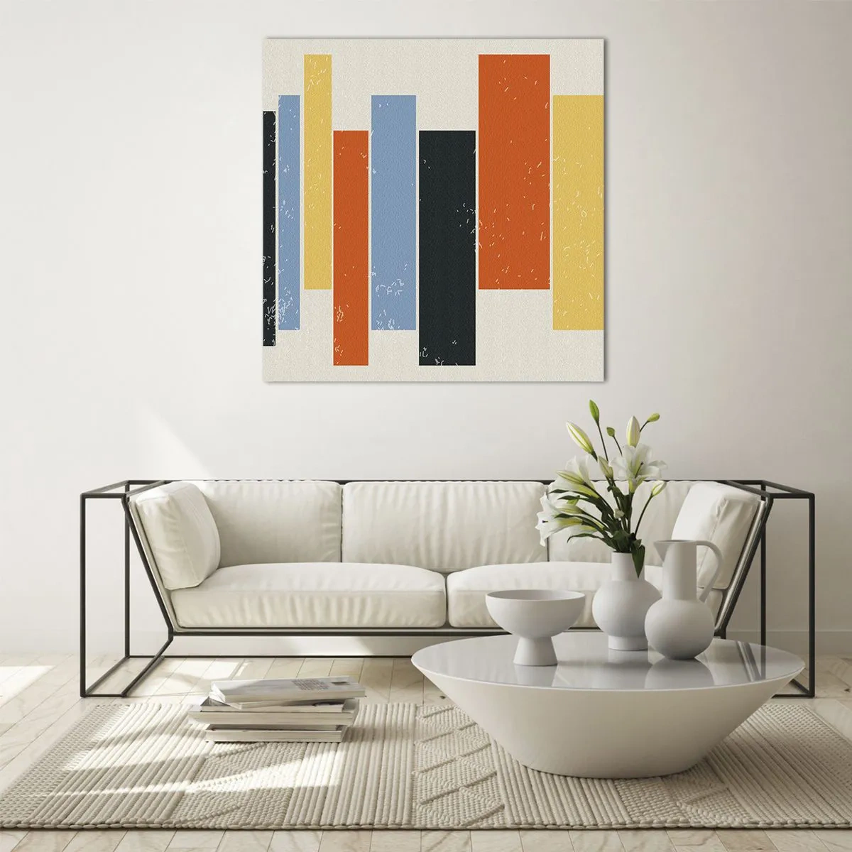 Glastavla - Bild på glas - Inspelning av musik - 50x50 cm