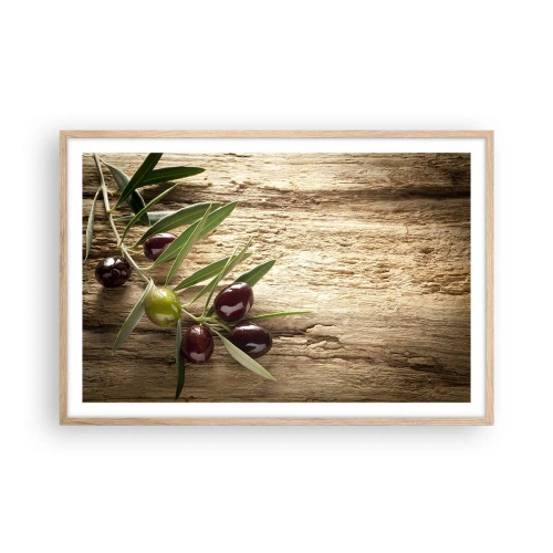 Affisch i ram av ljusek - Direkt från naturen - 91x61 cm