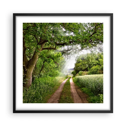 Affisch i svart ram - Et in Arcadia ego - 50x50 cm