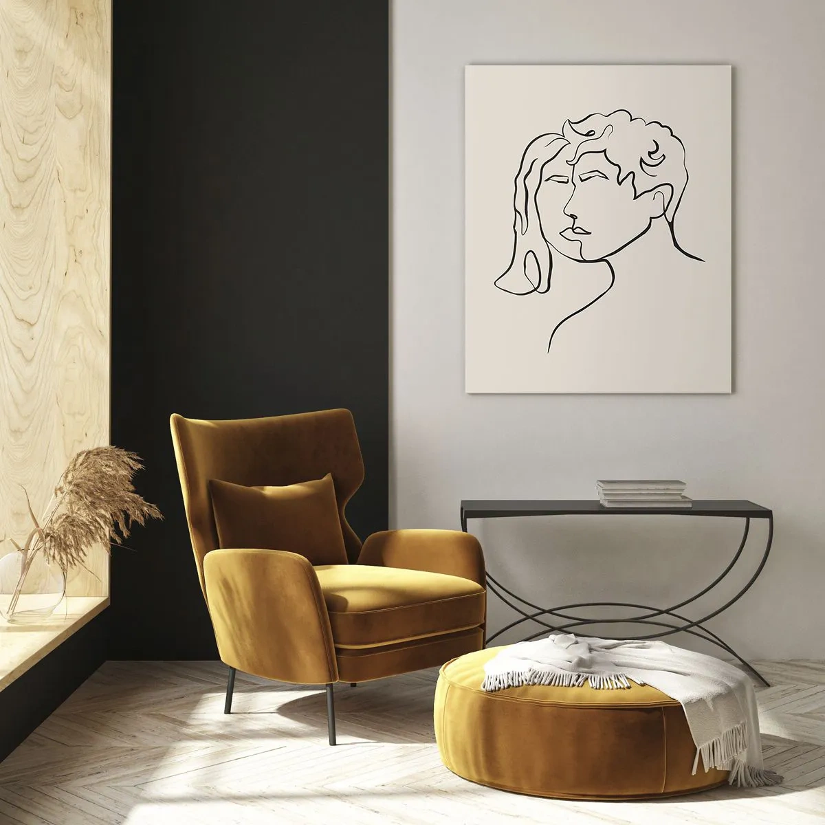 Glastavla - Bild på glas - Och enighet har blivit - 50x70 cm
