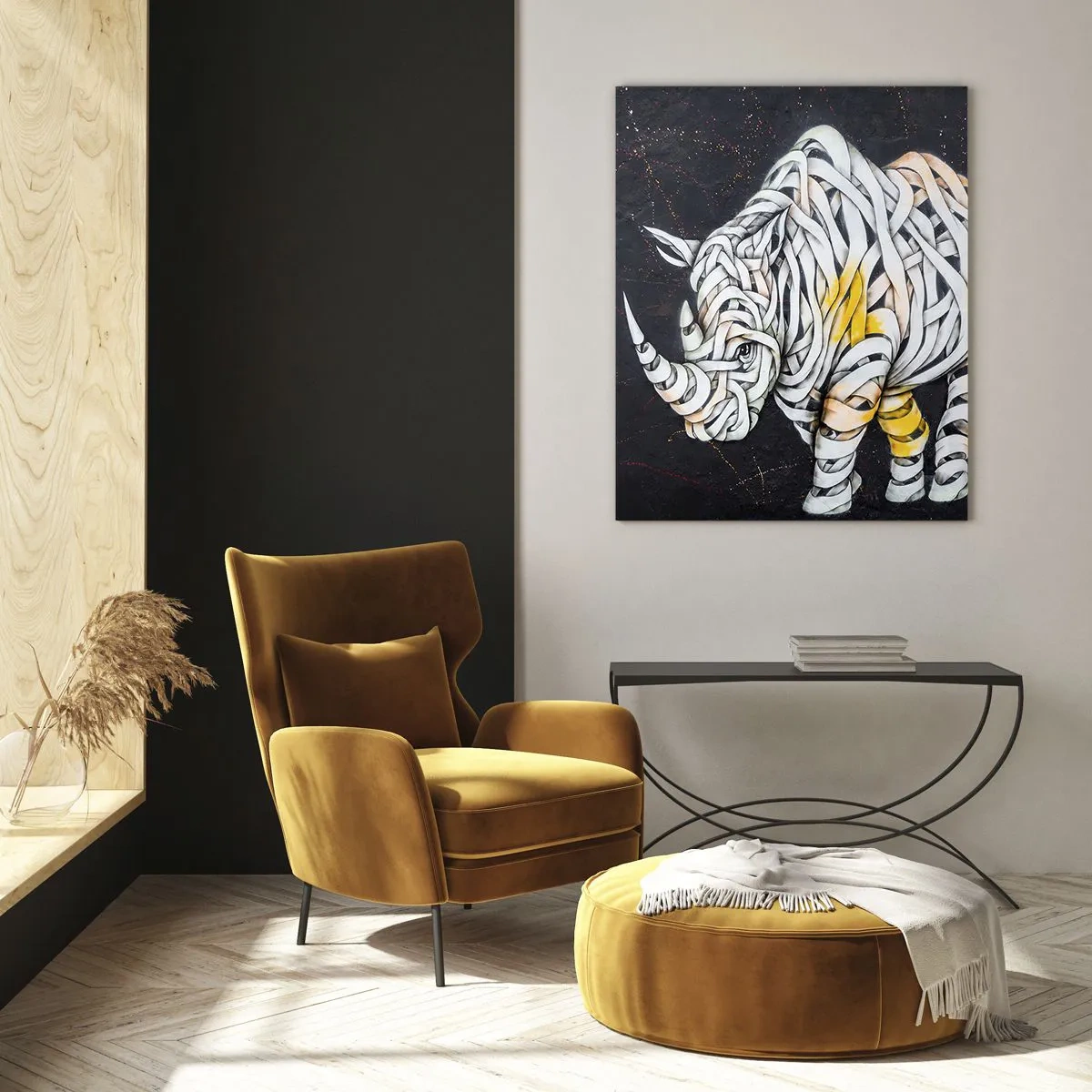 Glastavla - Bild på glas - Grovhet är en myt - 80x120 cm