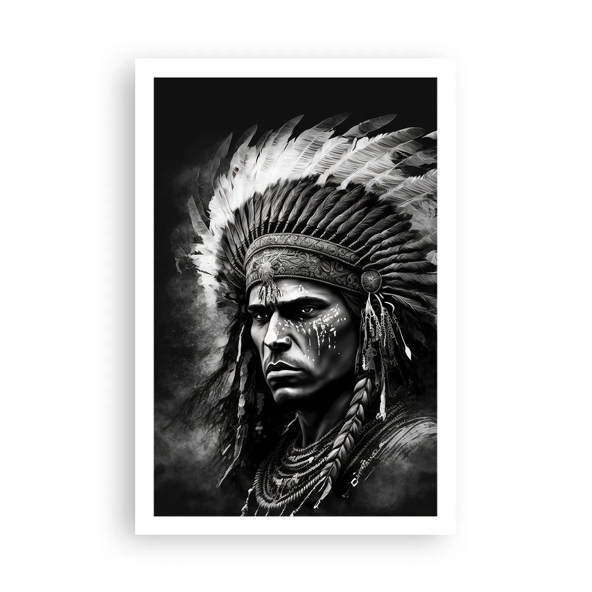 Affisch - Hövding och krigare - 61x91 cm