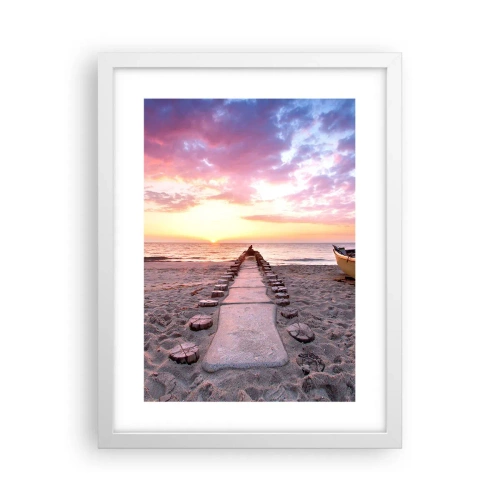 Affisch i vit ram - En stund av djup upplevelse - 30x40 cm