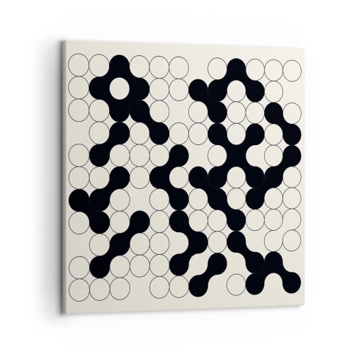 Canvastavla - Bild på duk - Kinesiskt spel - variation - 50x50 cm