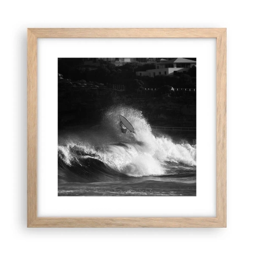 Affisch i ram av ljusek - Utmaning accepterad! - 30x30 cm