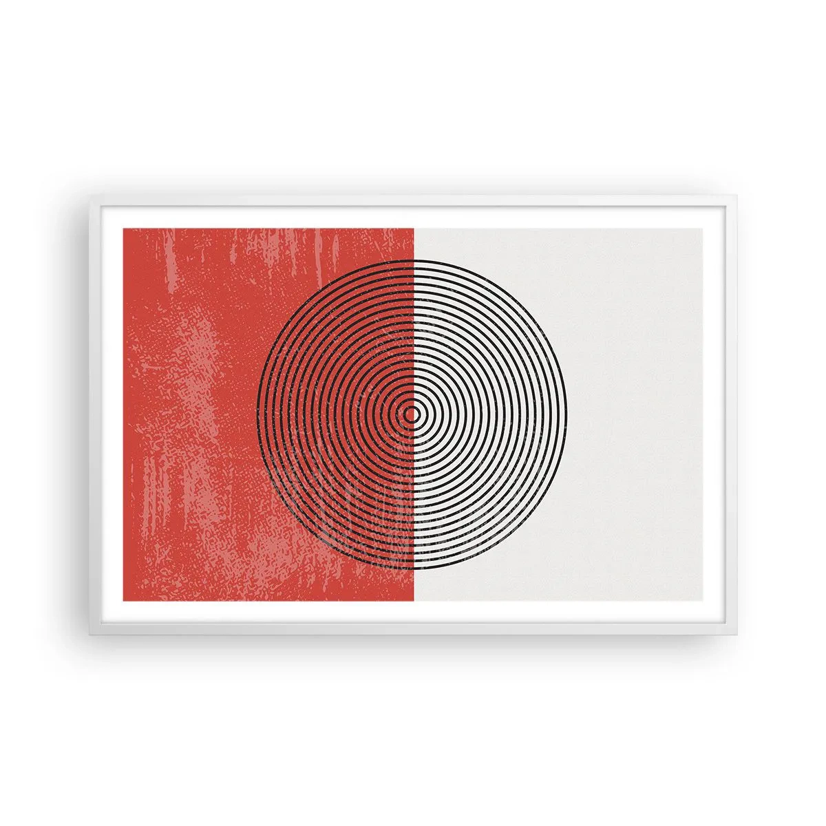 Affisch i vit ram - Mitt i prick - 91x61 cm