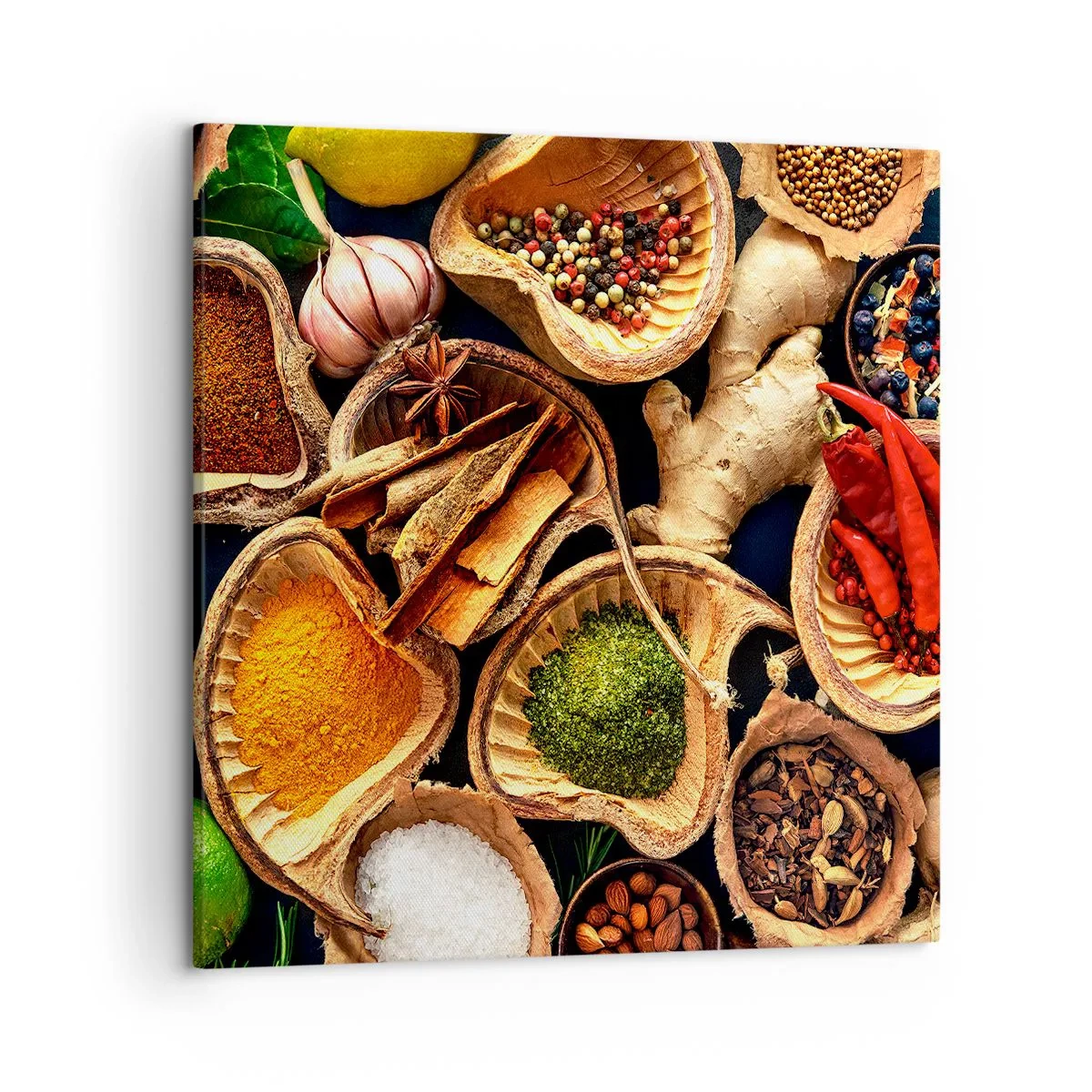 Canvastavla - Bild på duk - Ta vad du vill - 50x50 cm