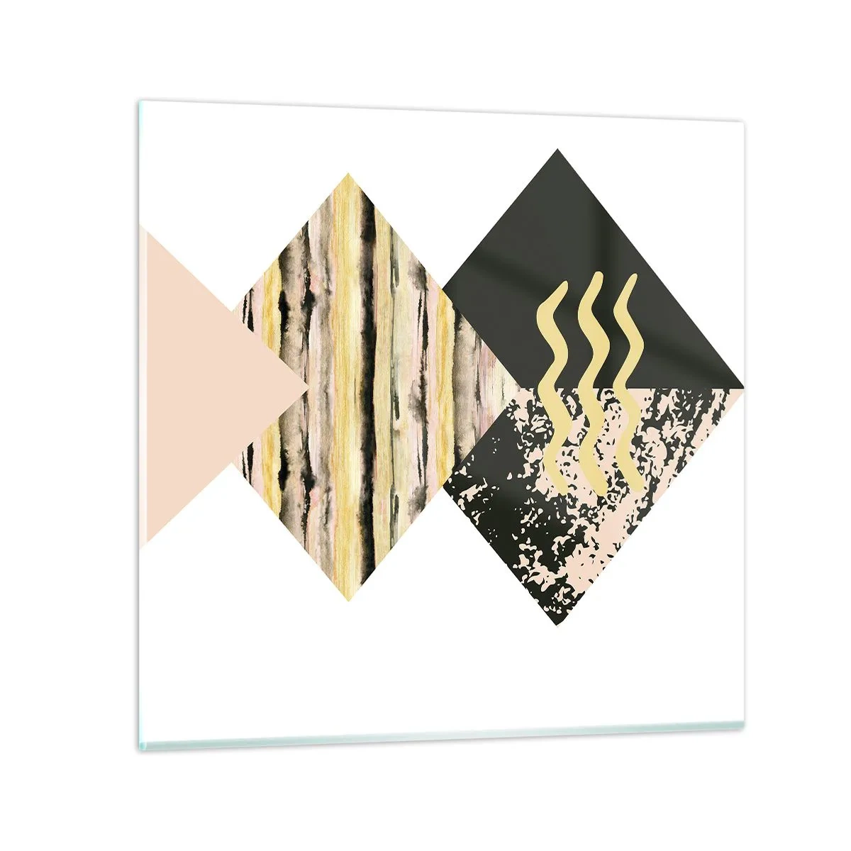 Glastavla - Bild på glas - Inte så enkelt - 70x70 cm