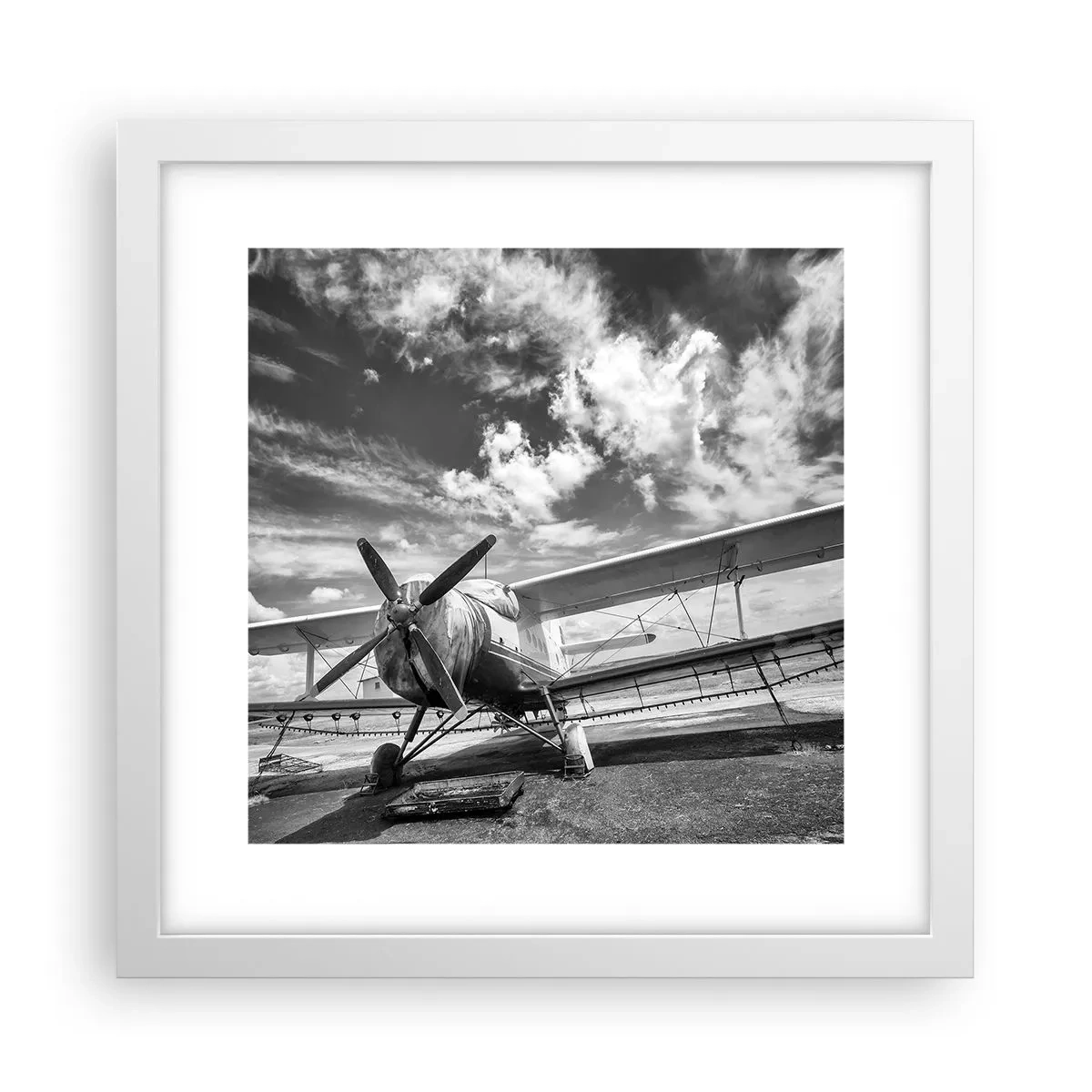 Affisch i vit ram - Jag kan inte vänta! - 30x30 cm