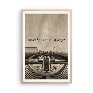 Affisch i ram av ljusek - Svara mig - 61x91 cm