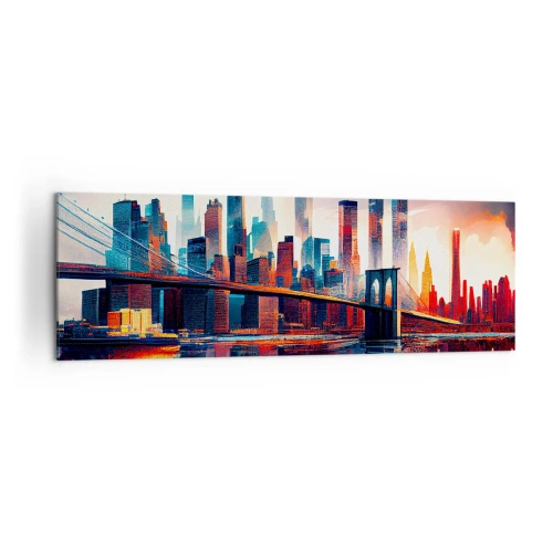 Canvastavla - Bild på duk - Fenomenala New York - 160x50 cm