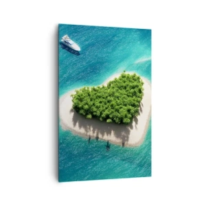 Canvastavla - Bild på duk - Jag älskar sommar - 80x120 cm