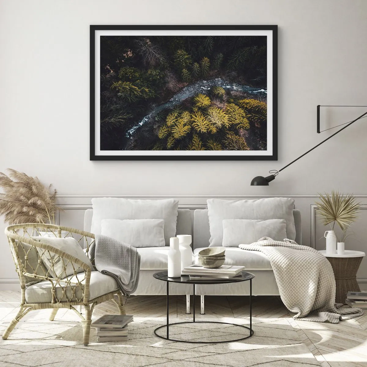 Affisch i svart ram - Snabbt, allt snabbare - 70x50 cm