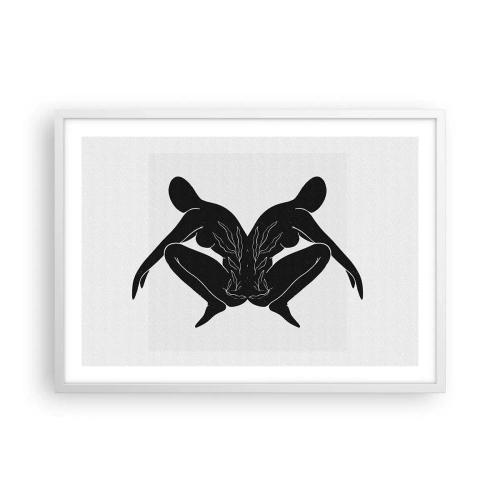 Affisch i vit ram - En delad själ - 70x50 cm