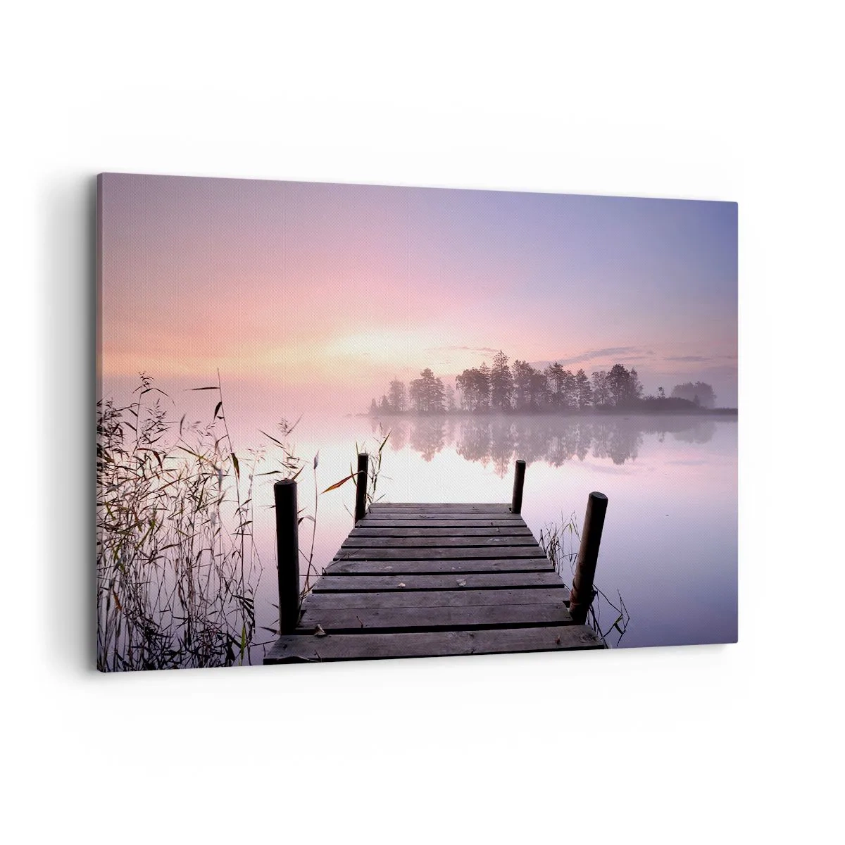 Canvastavla - Bild på duk - Ur liljedimman... - 120x80 cm