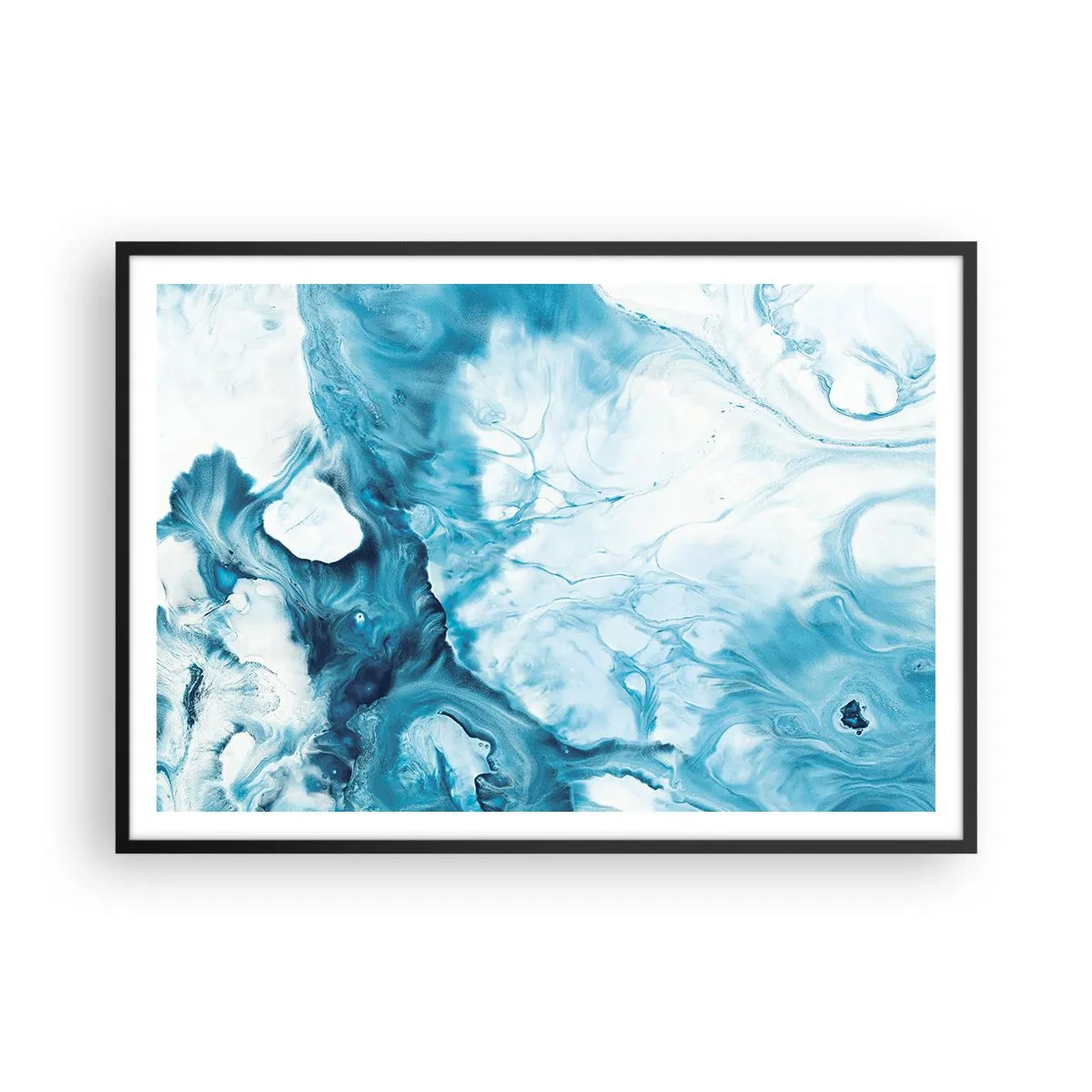 Affisch i svart ram - Blåhetens konsert - 100x70 cm