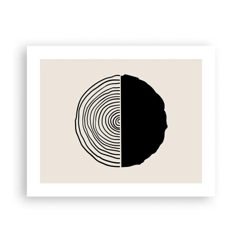 Affisch - Hälften hälften - 50x40 cm