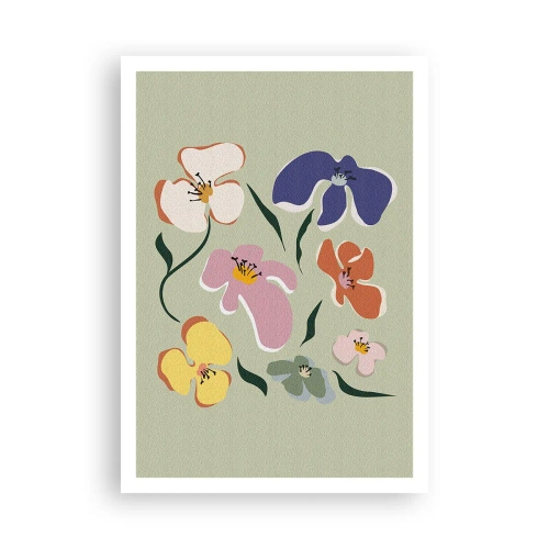 Affisch - Penséer - 70x100 cm