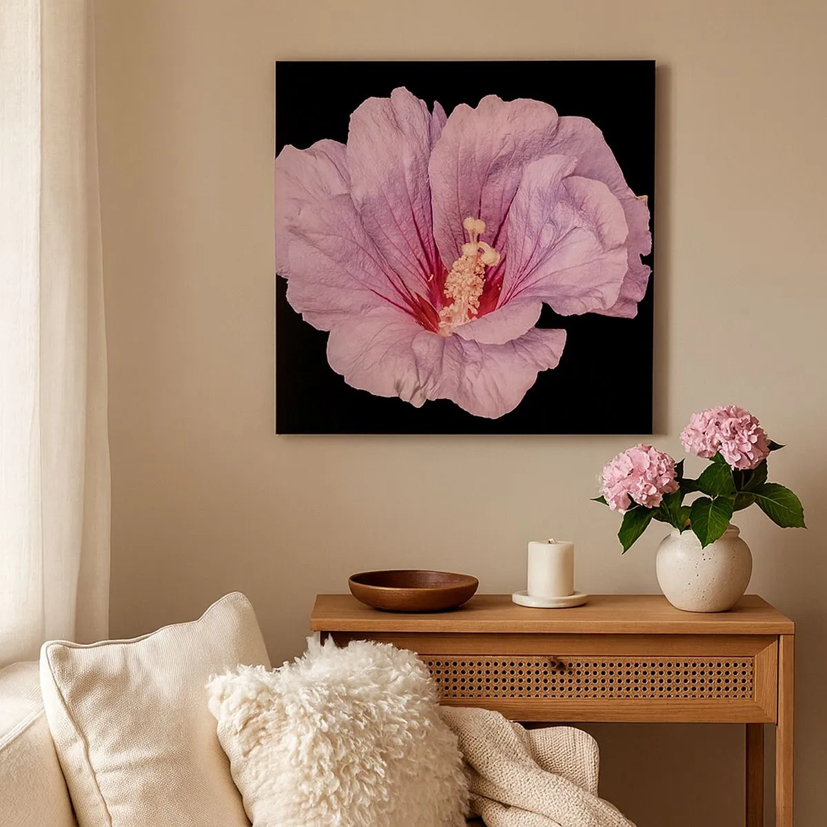 Canvastavla - Bild på duk - Rakt till hjärtat - 30x30 cm