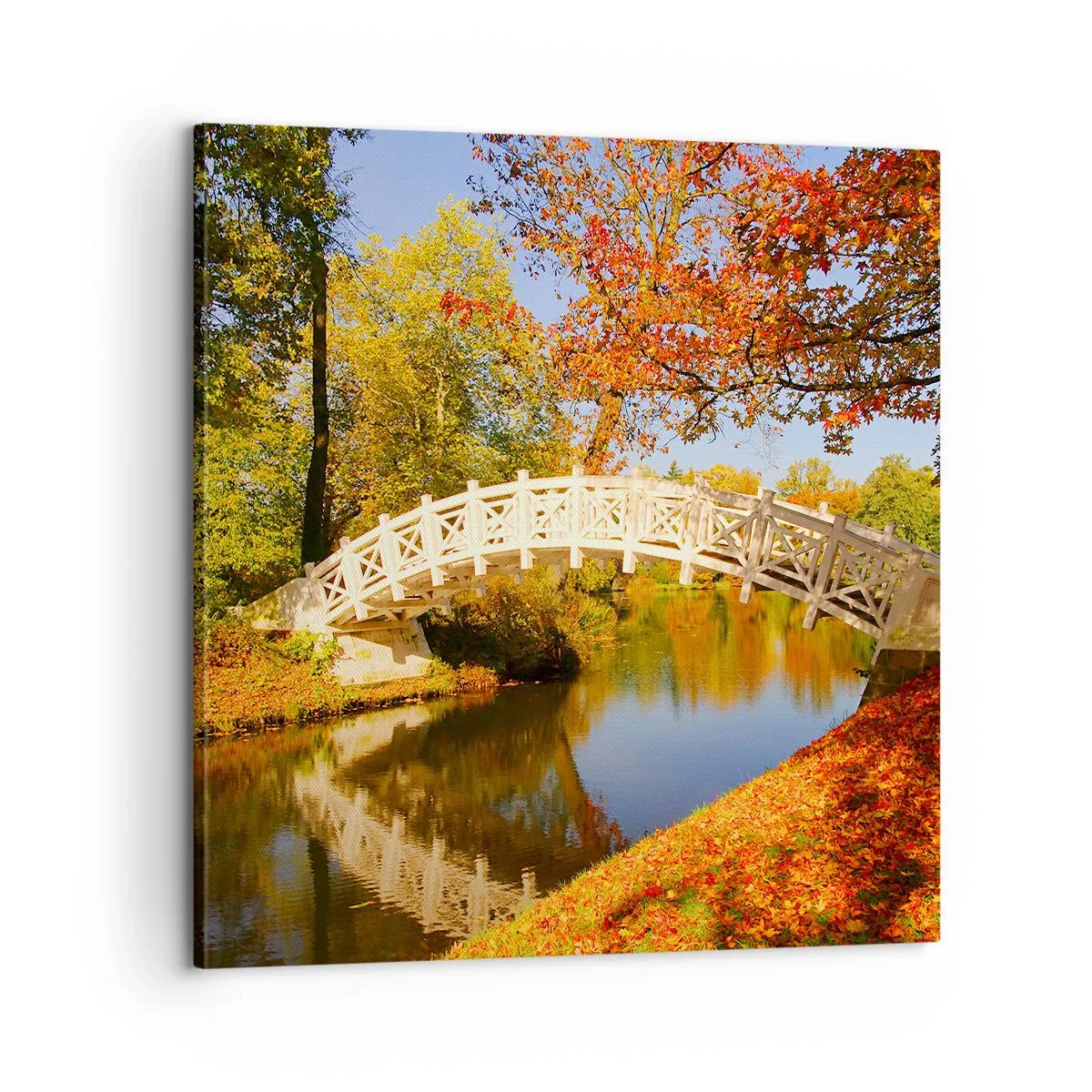 Canvastavla - Bild på duk - På suckarnas vita bro - 60x60 cm