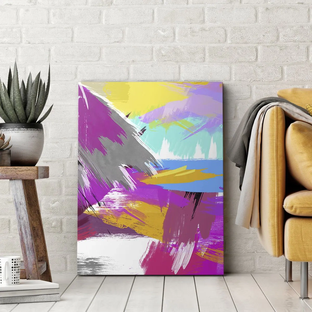 Canvastavla - Bild på duk - Stryk, stryk, stryk en gång till - 80x120 cm