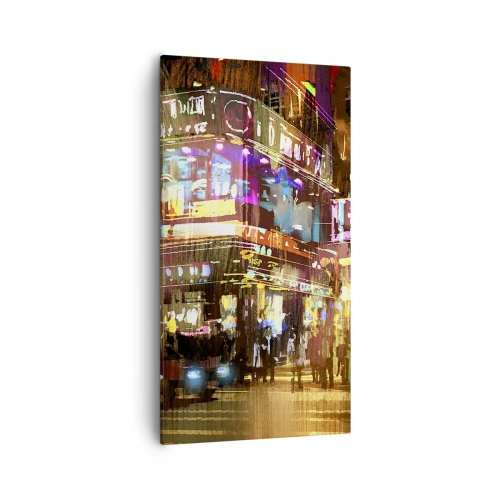 Canvastavla - Bild på duk - I ljushavet - 55x100 cm