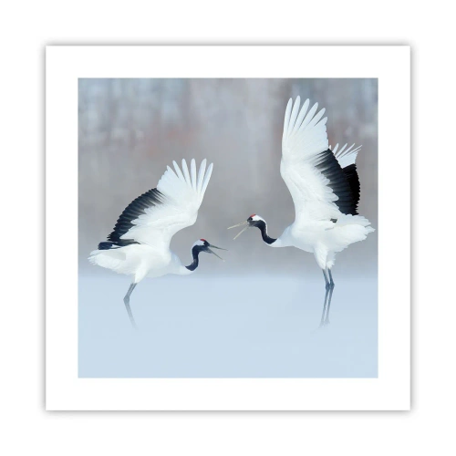 Affisch - Dansen i dimman - 40x40 cm