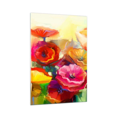 Glastavla - Bild på glas - Inte bara rött - 70x100 cm