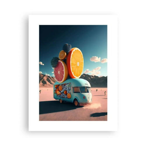 Affisch - En smak av semester - 30x40 cm