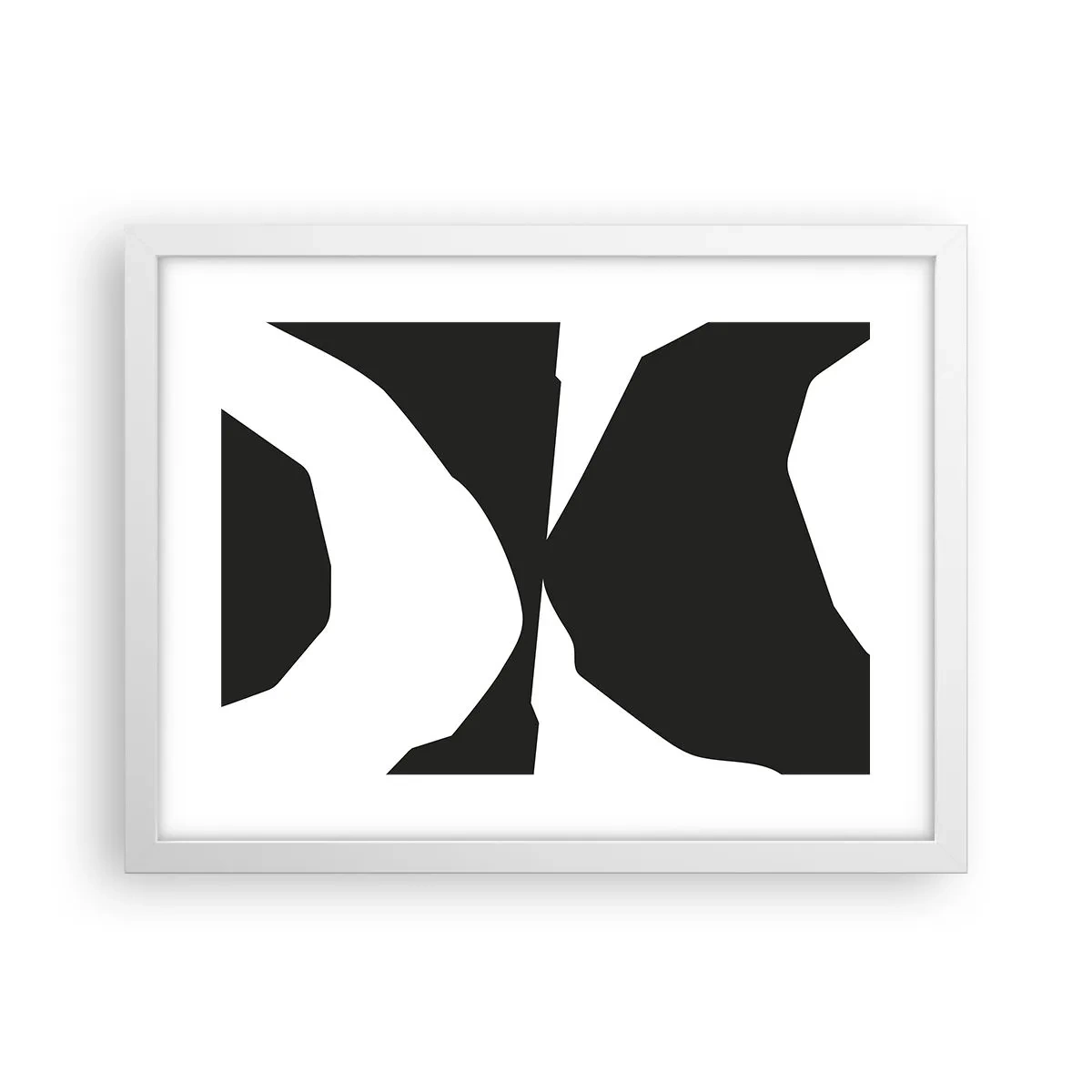 Affisch i vit ram - Positiv-negativ - 40x30 cm