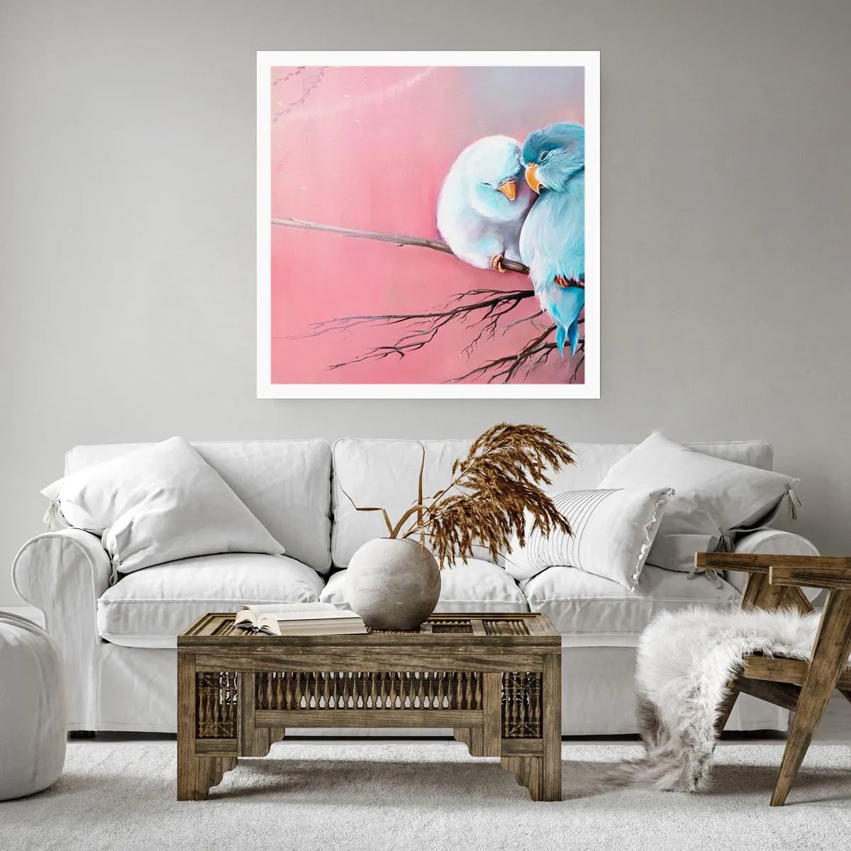 Affisch - Lägga till något?… - 60x60 cm