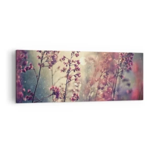 Canvastavla - Bild på duk - Hemlighetsfull trädgård - 140x50 cm