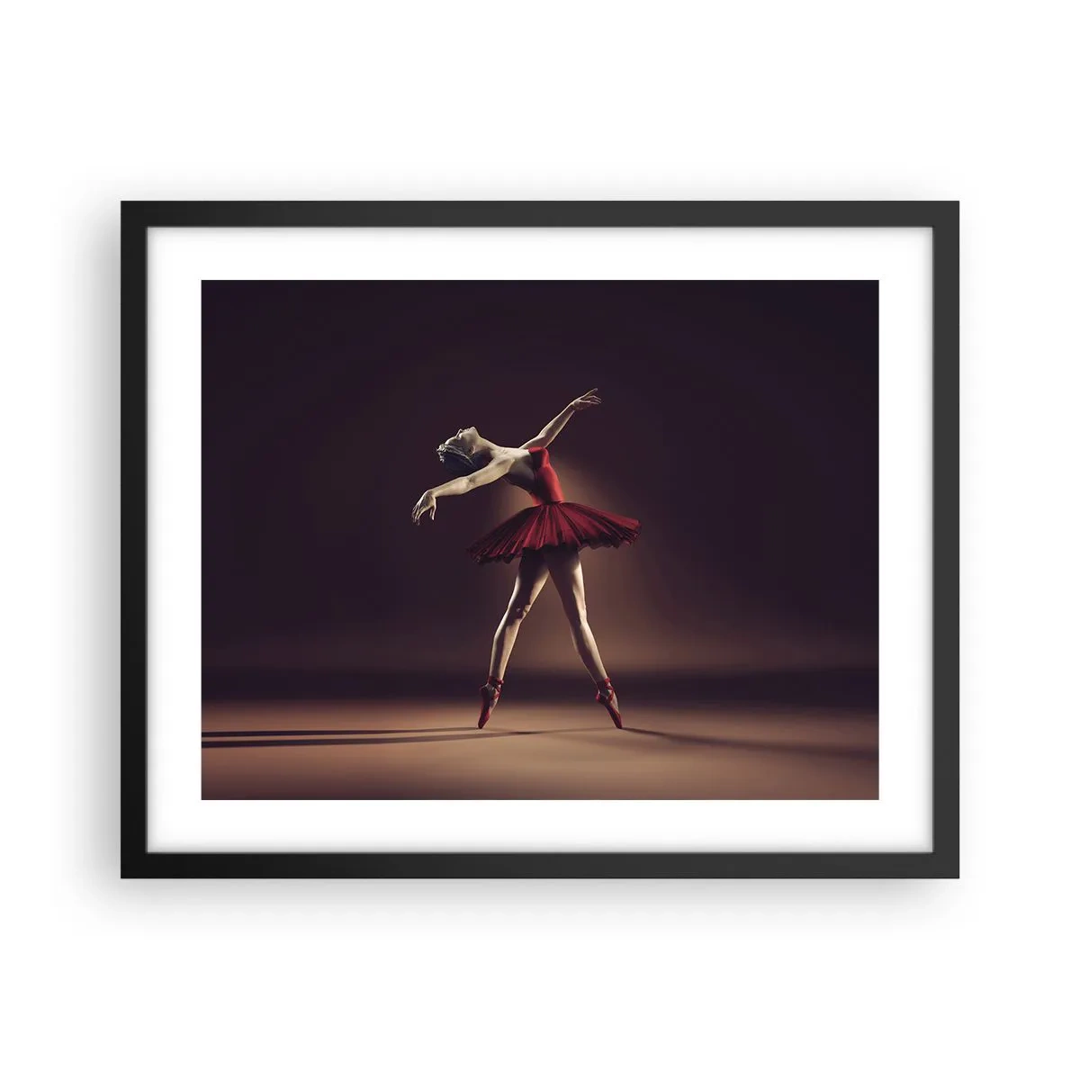 Affisch i svart ram - Prima ballerina - 50x40 cm