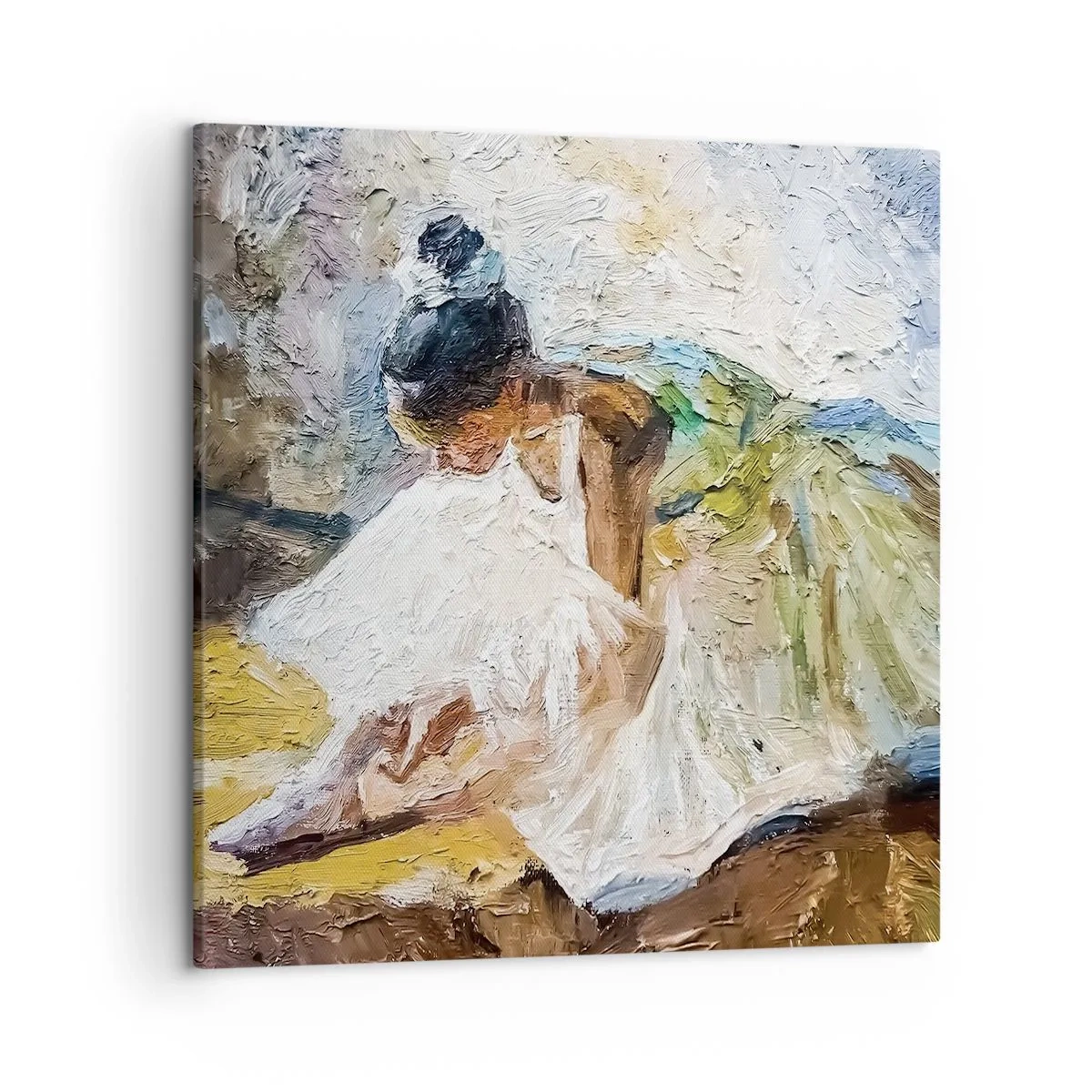Canvastavla - Bild på duk - Från Degas tavla - 50x50 cm